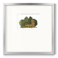 Hare Reclining in Leaves - Double Matboard Framed Print