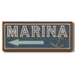 Shoreline Signs II - Floater Framed Canvas Print
