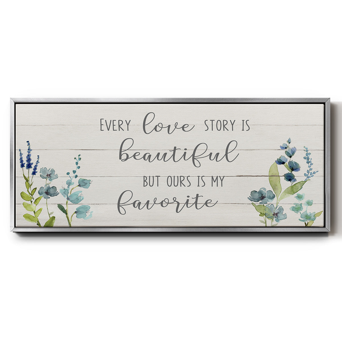 Love Story - Floater Framed Canvas Print