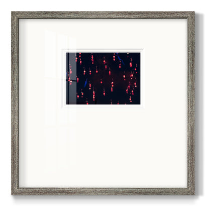 Crimson Constellation- Premium Framed Print Double Matboard