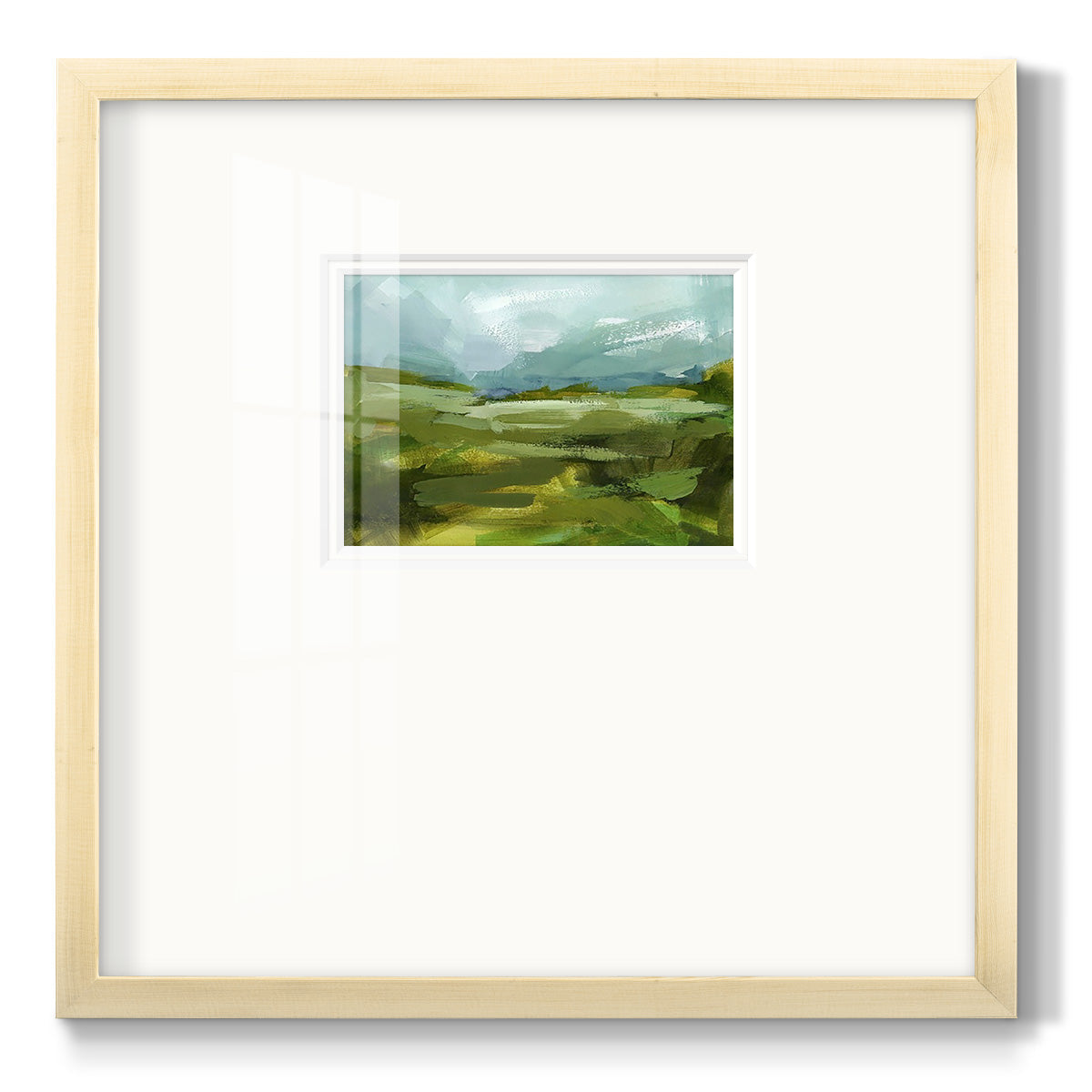 Emerald View II - Double Matboard Framed Print