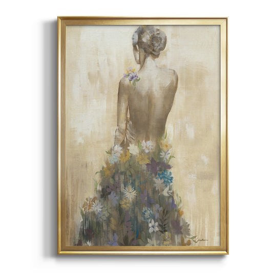 Garden Gown - Modern Framed Canvas Print