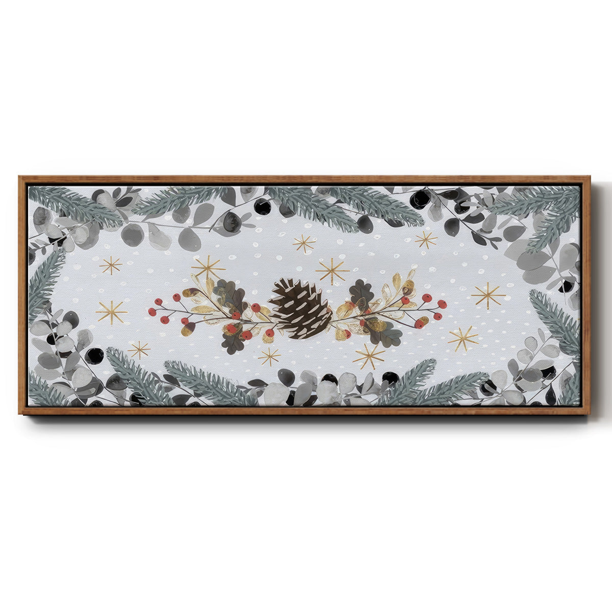 Cozy Christmas Collection D - Floater Framed Canvas Print