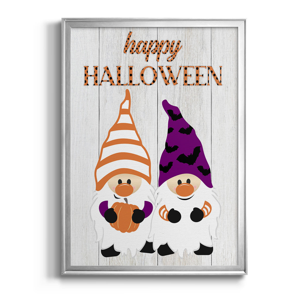 Halloween Gnomes - Modern Framed Canvas Print
