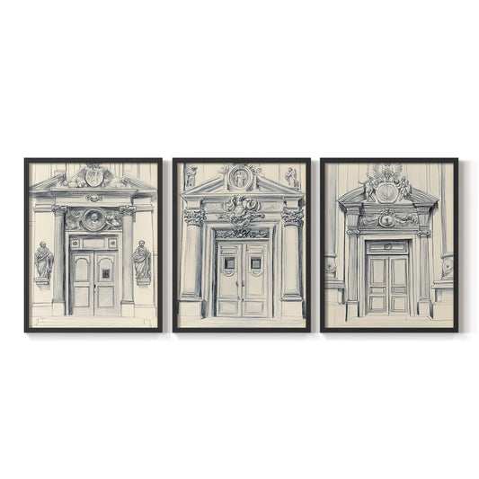 Landscape Study Series V - Restickable Framed Art Set