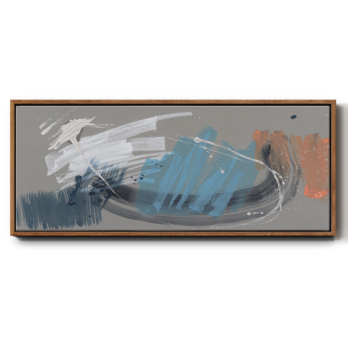 Whimsical Marks I - Floater Framed Canvas Print