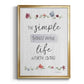 The Simple Things - Modern Framed Canvas Print