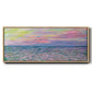Sunset on the Sea at Pourville, 1882 - Floater Framed Canvas Print