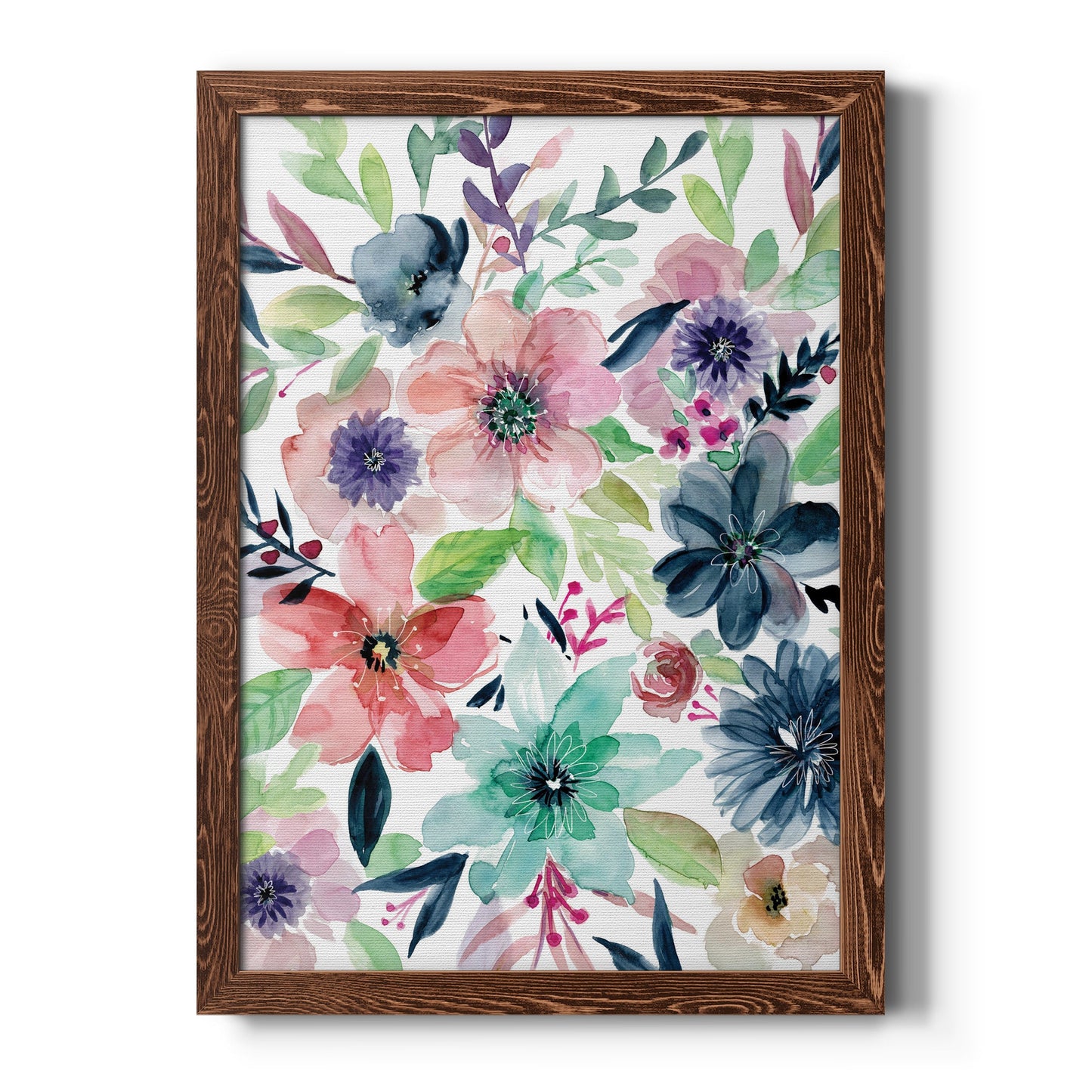 Cool and Serene - Barnwood Framed Canvas Print