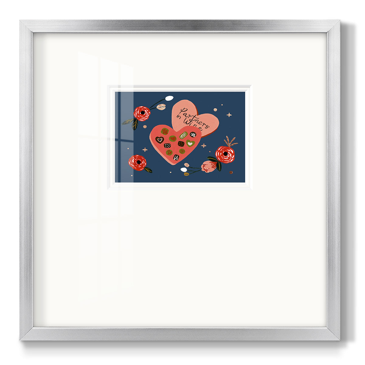 Happy Galentine I Premium Framed Print Double Matboard