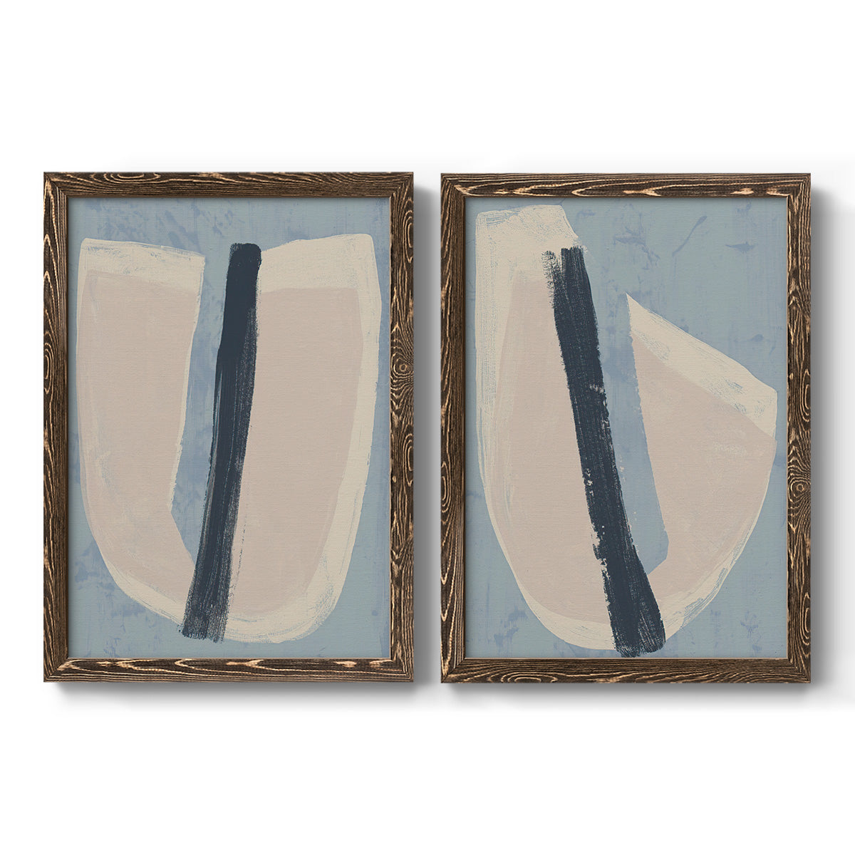 Paper Slice I - Premium Framed Canvas 2 Piece Set - Ready to Hang