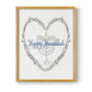 Hanukkah Heart - Restickable Framed Art Print