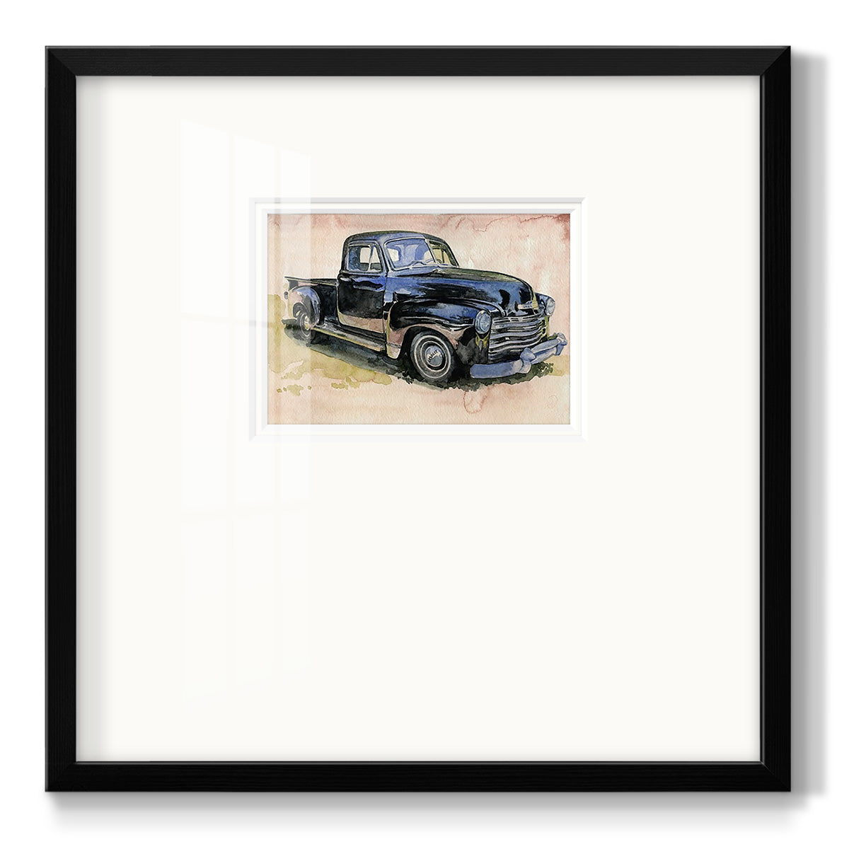 Antique Pickup II - Double Matboard Framed Print