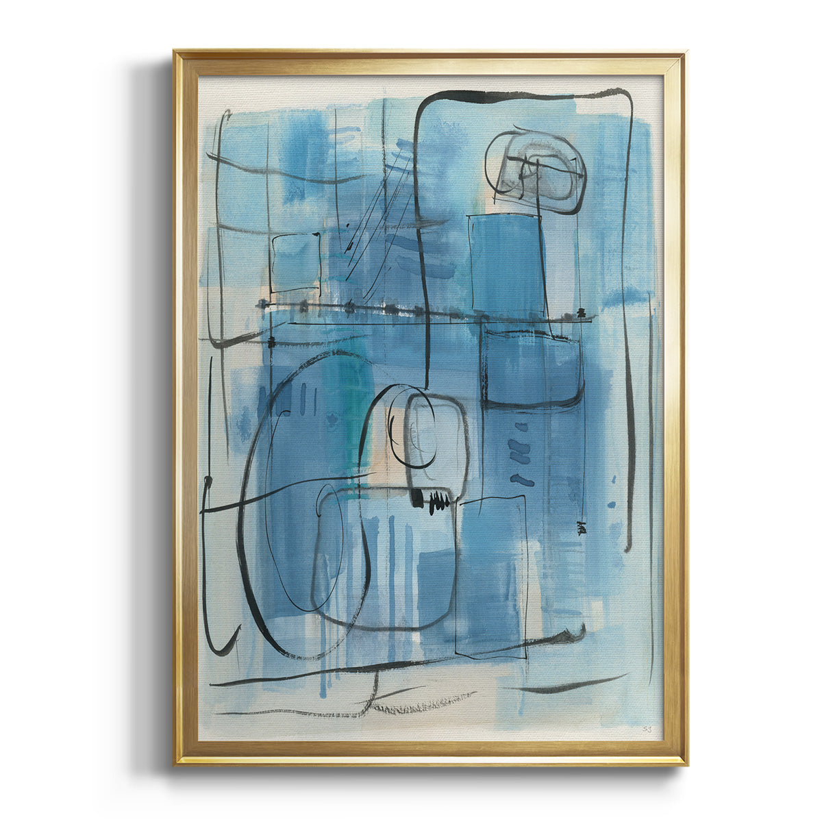 Amalfi Holiday - Modern Framed Canvas Print