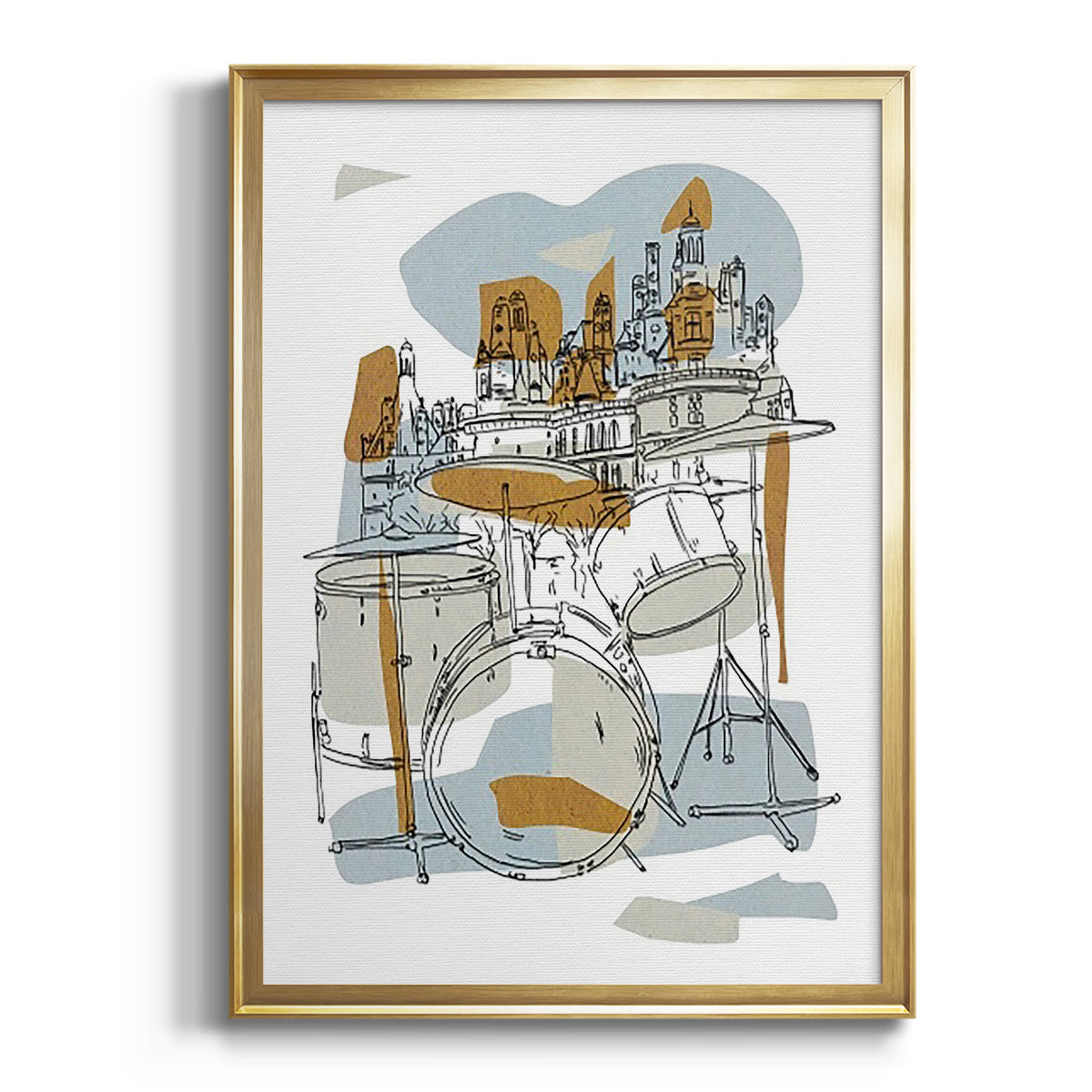 Rehearsal IV - Modern Framed Canvas Print