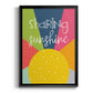 Sharing Sunshine - Modern Framed Canvas Print