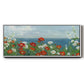 Through the Flowers - Floater Framed Canvas Print