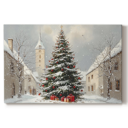 Silver Evergreen at Dawn - Canvas Art Print