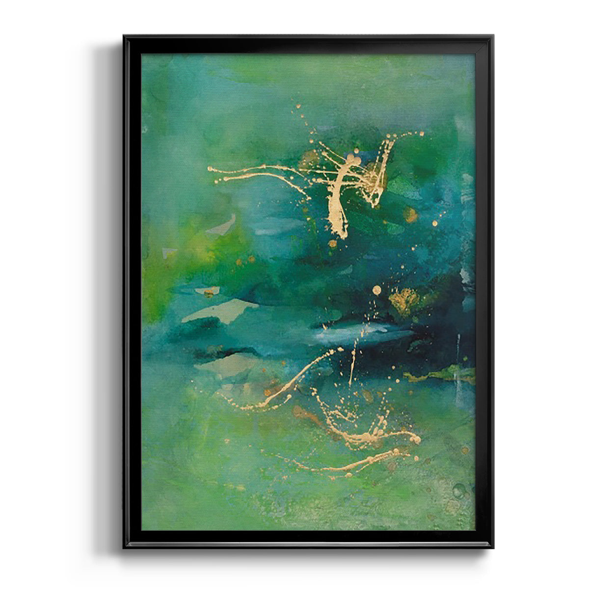 Peaceful Diptych II - Modern Framed Canvas Print