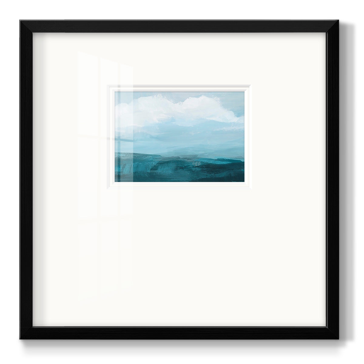 Azure Rising II - Double Matboard Framed Print