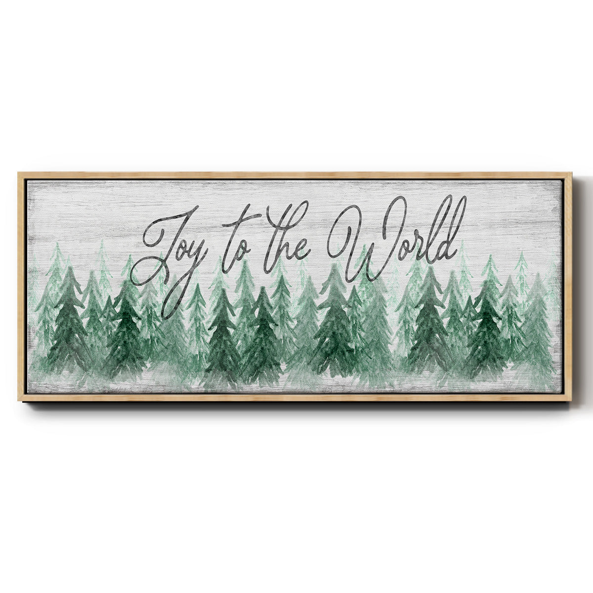 Joy to the World - Floater Framed Canvas Print