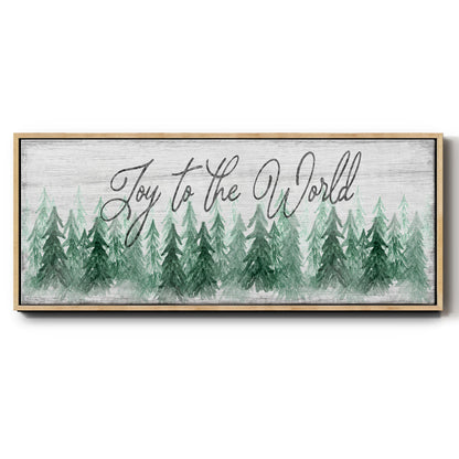 Joy to the World - Floater Framed Canvas Print