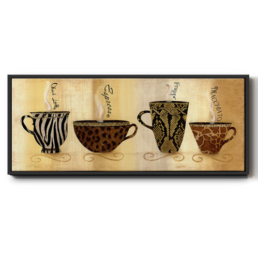 CafÃ© Exotica I - Floater Framed Canvas Print