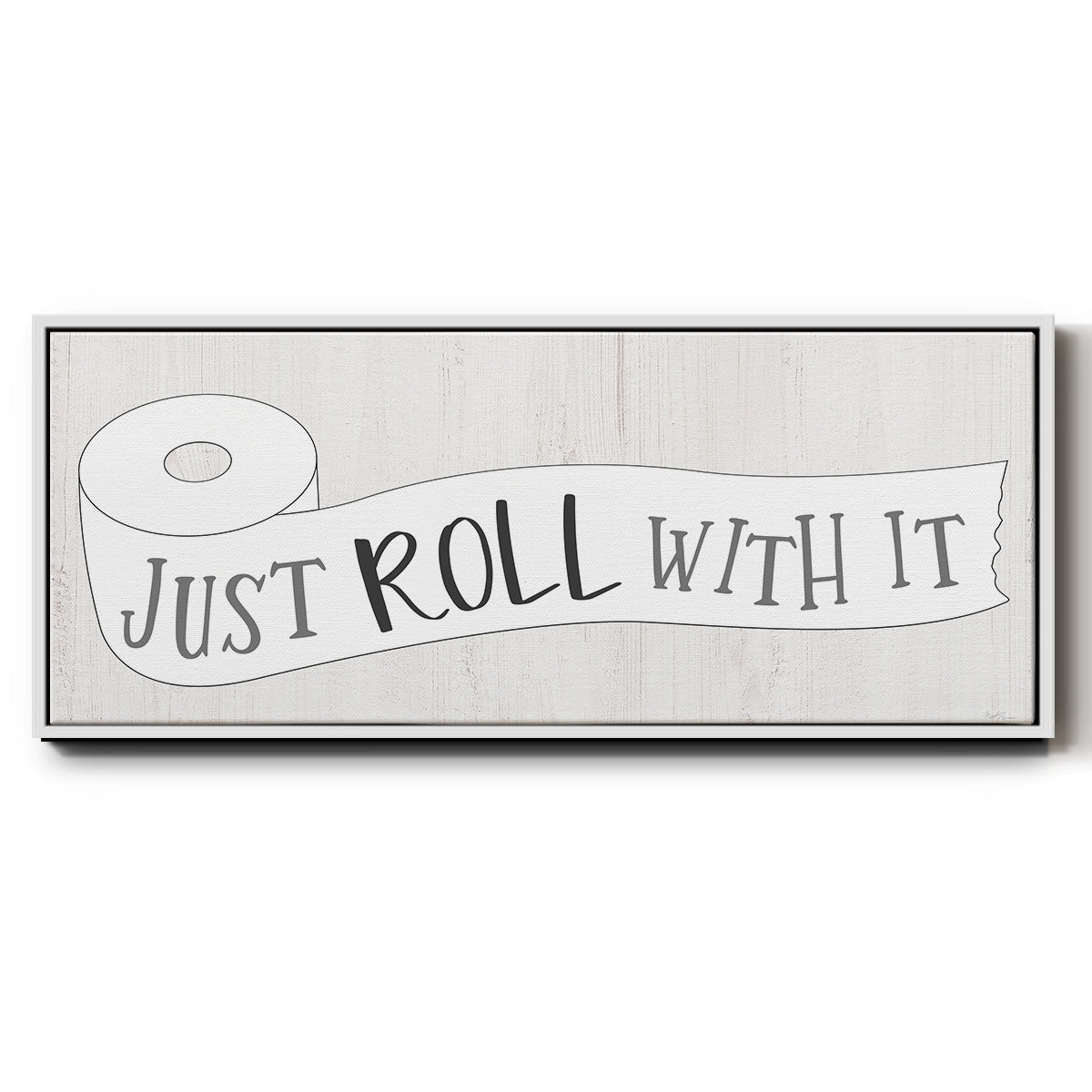 Just Roll - Floater Framed Canvas Print