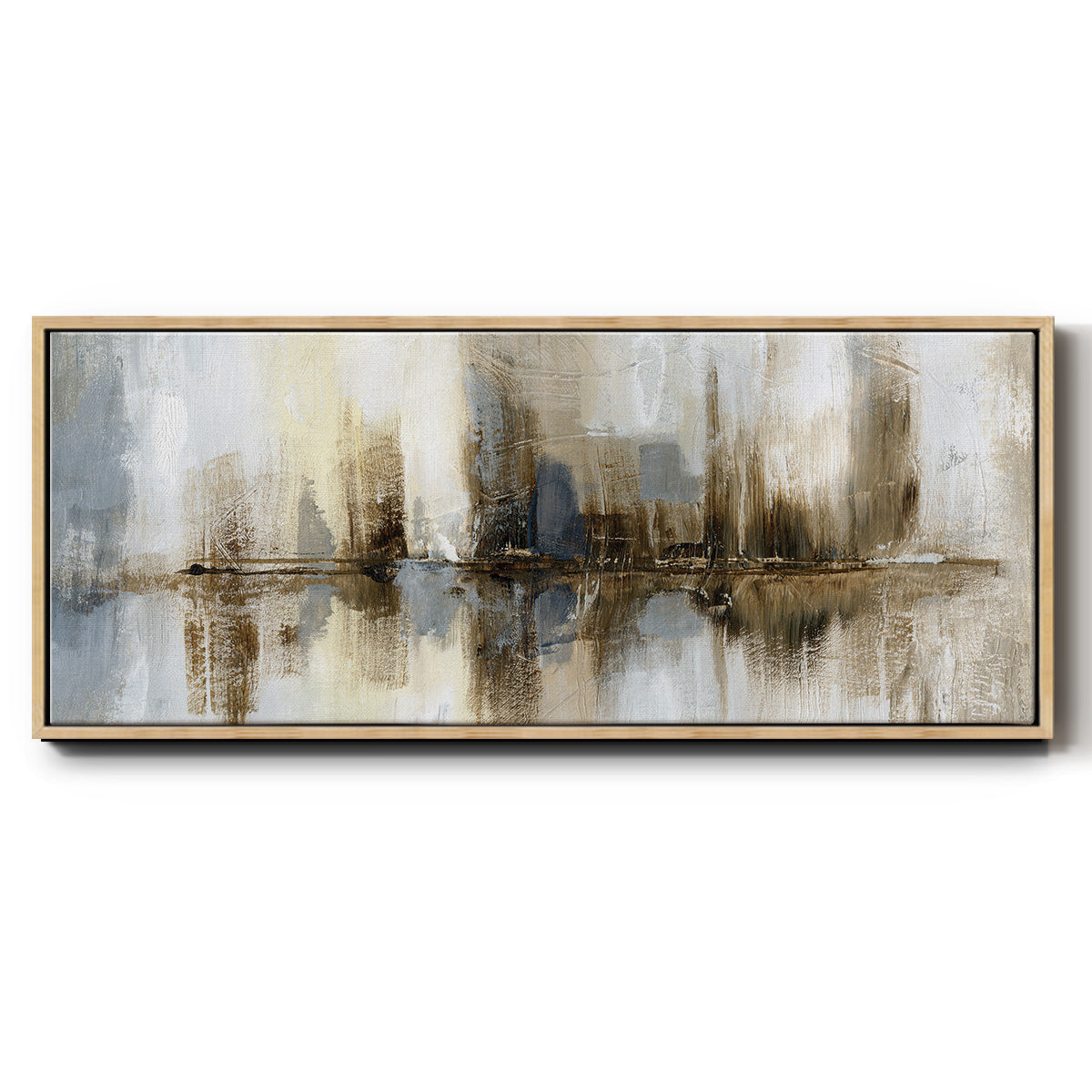 Harbor Lights - Floater Framed Canvas Print