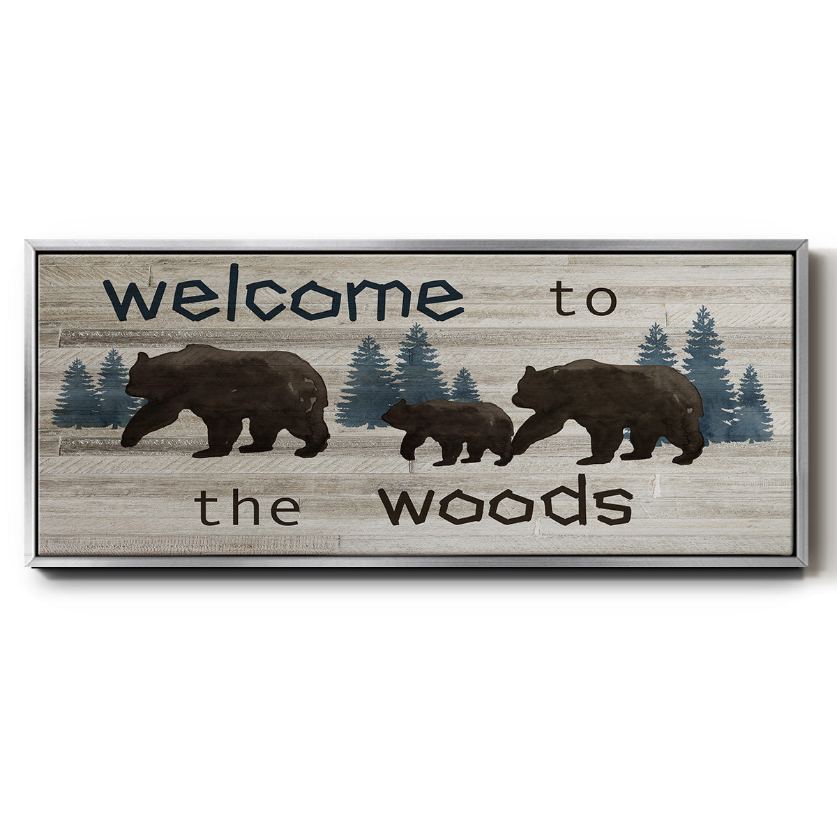 Bears Welcome - Floater Framed Canvas Print