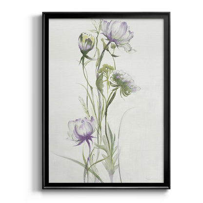 Late Summer Wildflowers I - Modern Framed Canvas Print