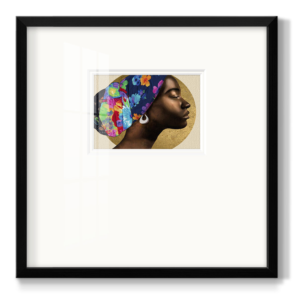 Golden Lady I - Double Matboard Framed Print