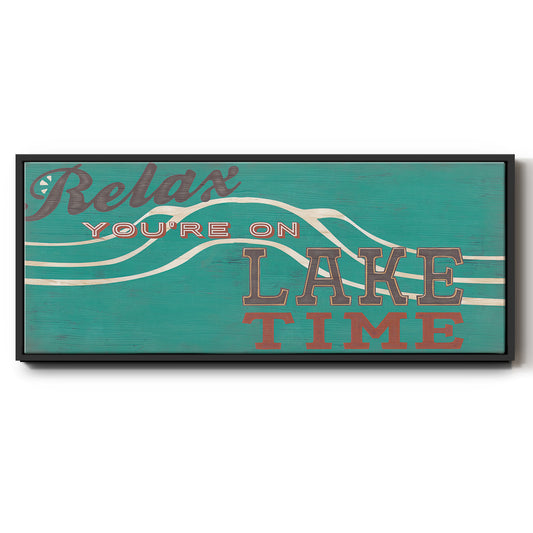 Cabin Life Collection H - Floater Framed Canvas Print