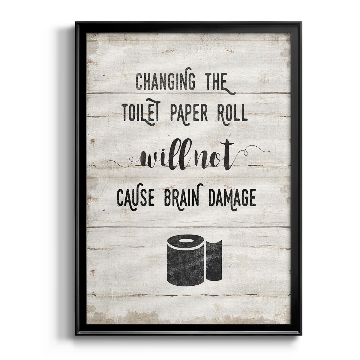 Changing the Roll - Modern Framed Canvas Print