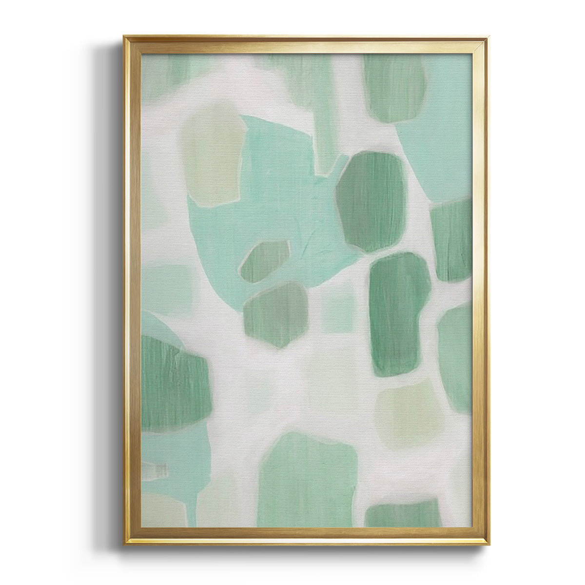 River Shapes II - Modern Framed Canvas Print