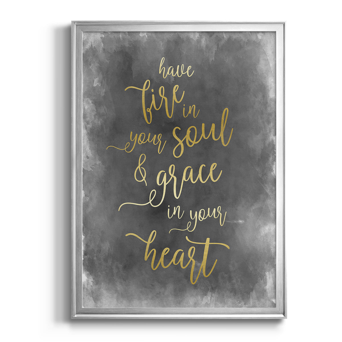 Fire in Your Soul - Modern Framed Canvas Print