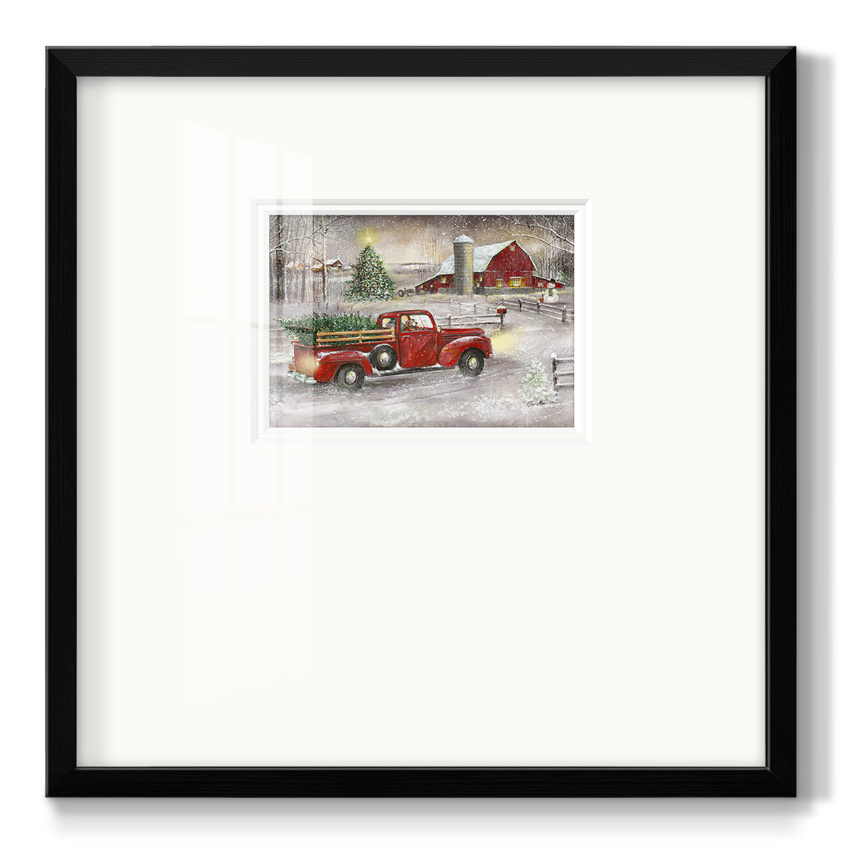 Making Christmas Memories - Double Matboard Framed Print