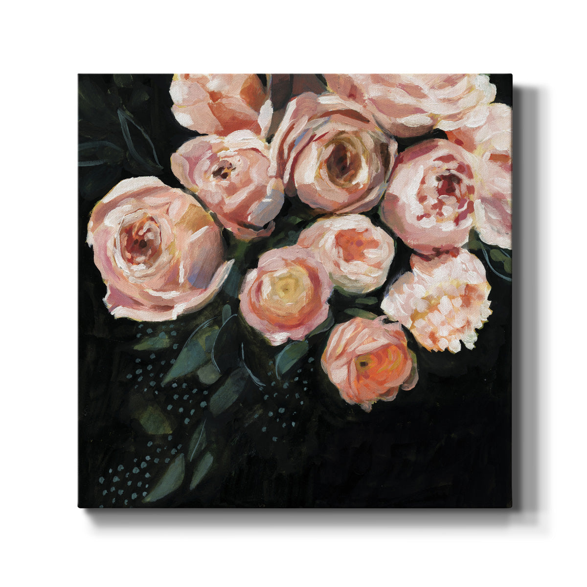Peachy Blooms II - Canvas Art Print