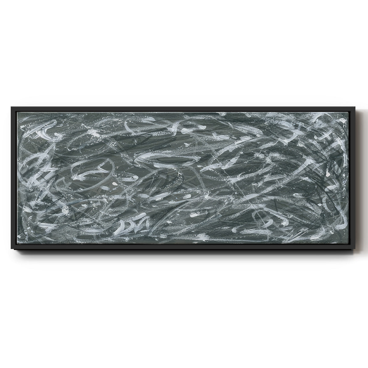 Static Scramble I  - Floater Framed Canvas Print