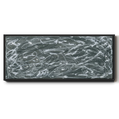 Static Scramble I  - Floater Framed Canvas Print