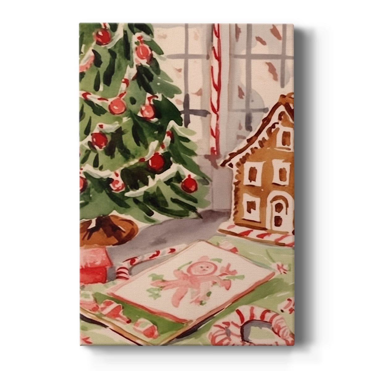 Golden Garland of Cottage - Canvas Art Print