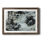 Black & White Chinois I - Barnwood Framed Art Print