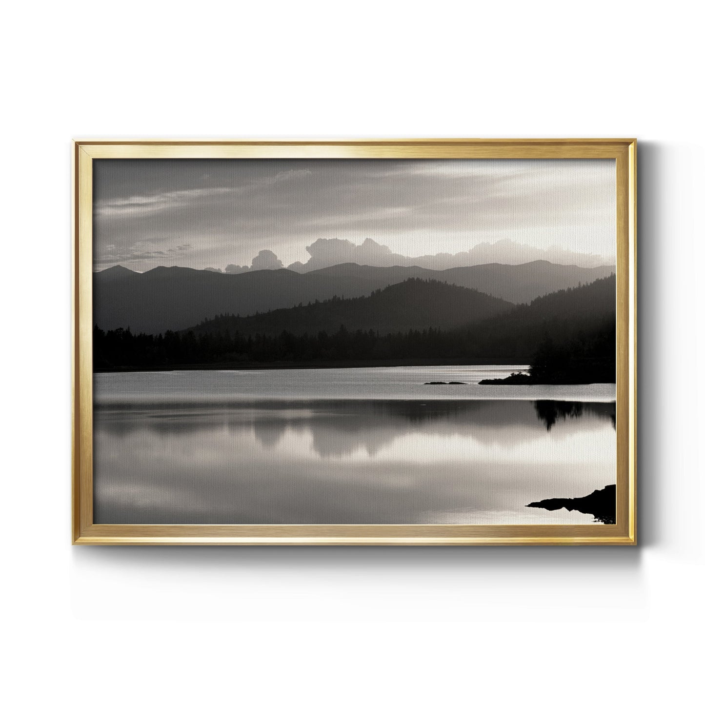 Salish Mountains Premium Classic Framed Canvas - Ready to Hang