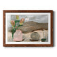 Vase of Pink Flowers V - Barnwood Framed Art Print