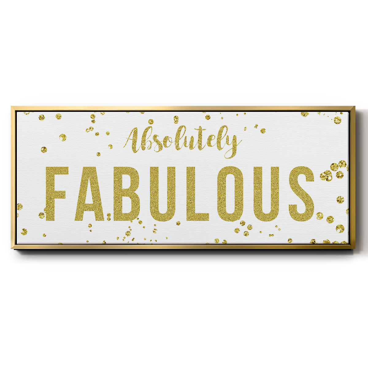 Fabulous - Floater Framed Canvas Print