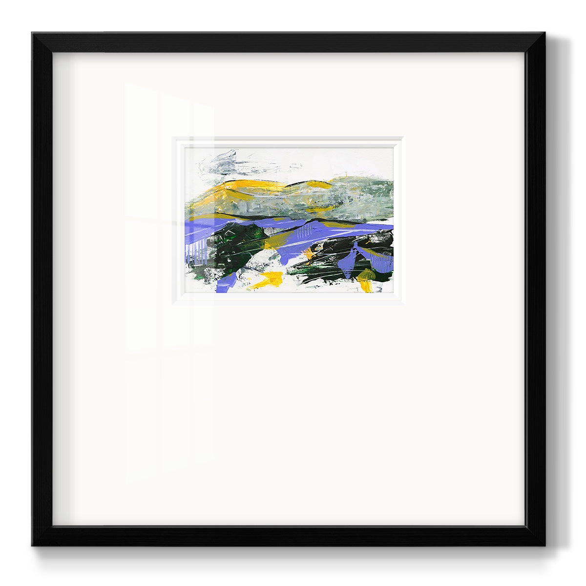 Silent Mountain IV - Double Matboard Framed Print