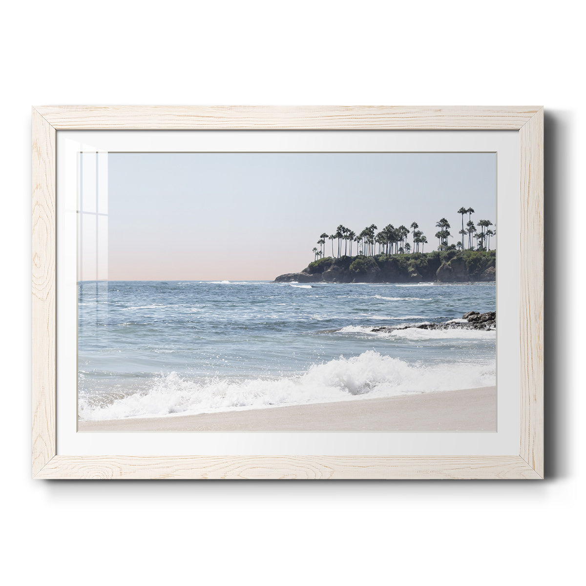 Distant Palms - Barnwood Framed Art Print