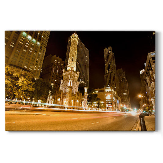 Watertower in Motion - Gallery Wrapped Canvas