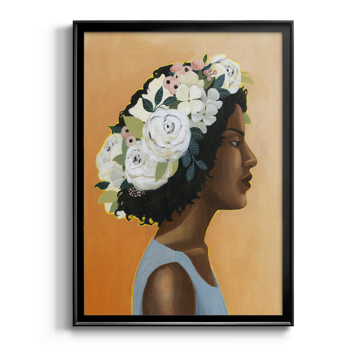 Modern Laurel I - Modern Framed Canvas Print