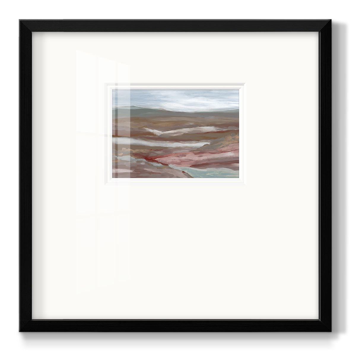 Valley of Fall - Double Matboard Framed Print